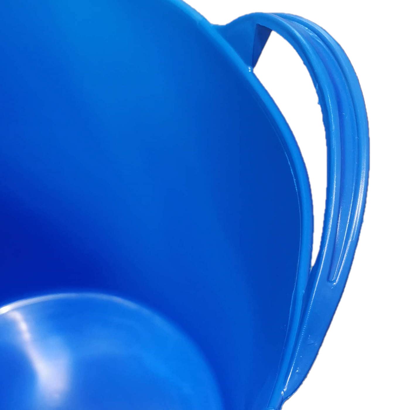 Pack de 6 Cubos de plástico alimentario, de Color Azul, de 36 x 30,3 cm con Capacidad de 26 litros, con Asas, Ideal para Trabajo en hostelería, cubeta de plástico (6uds / 26 litros Azul)