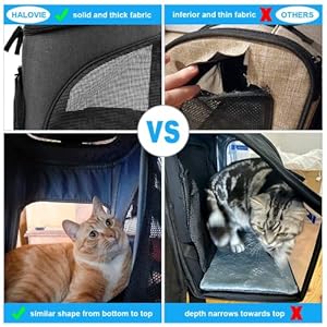   HALOVIE-Pet-Carrier-Backpack-Expandable-for-Cats-Dogs-Under-18-LB-Breathable-Mesh-Cat-Backpack-Carrier-Bag-Foldable-Dog-Backpack-Carrier-for-Small-Dogs-Rabbits-Puppies