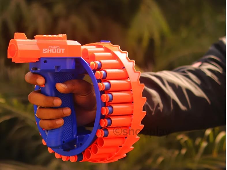 Ruhani Hand Shoot Electric Machine Bullet Gun, for Kids Boys & girls-with-rechargeable-3-15 Year(Multi Colour) (B0CJ9GBCCV) Amazon Price History, Amazon Price Tracker