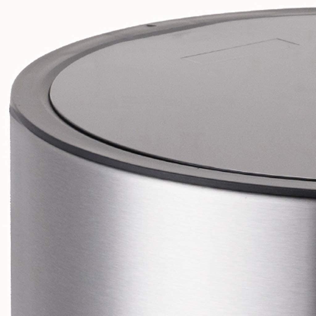 PATTUMIERA INOX ROTONDA A PEDALE lt.20 cm.30x45 lt.20 cm.30x45