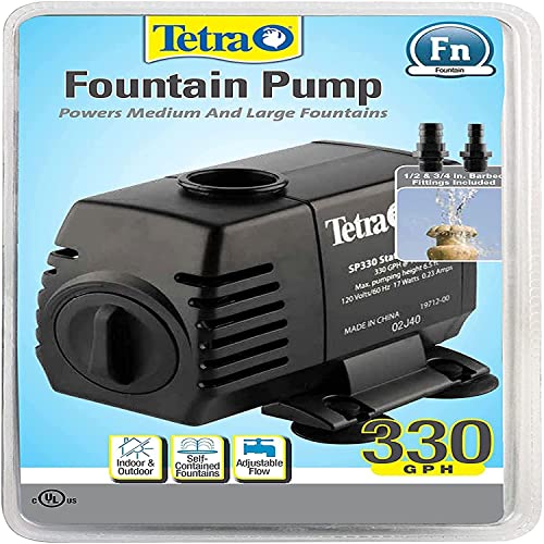Tetra® Fountain Pump For Ponds And Water Gardens, 330 Gph #TOP14