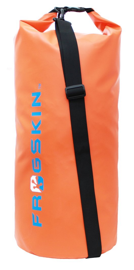 Frogskin Large Dry Bag - 40 Liter Waterproof Camping Sack - Adjustable Shoulder Strap or Handle