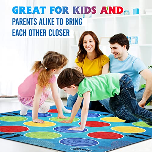 Classic Twist Poses Floor Game, Funkidz Giant Mat Party Games For Kids Adults With Unordered Color Spots Bigger Size Family Indoor And Outdoor Activity For Boys Girls Gift #TOP6