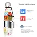 Newdora Botella de Agua Deportiva de Acero Inoxidable, Cantimplora Termo con Doble...