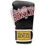 Benlee Boxhandschuhe Leder Bang Loop, Farbe:Black/red, Größe:12 oz