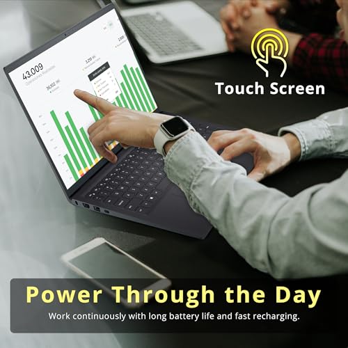 Image of Dell Inspiron 15.6 inch FHD Touchscreen Laptop, AMD Ryzen 7 7730U, 8GB RAM, 1.2TB Storage(256GB SSD+1TB Docking Station Set), AMD Radeon Graphics, Number Pad, Webcam, Win 11, Black