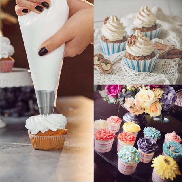 Spritztüllen-Set Aus Edelstahl – 5 Verschiedene Muster Für Kuchen & Cupcakes