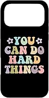 Vista 22 de Inspirational Women's Graphics - You Can Do Hard Things Case for iPhone 16