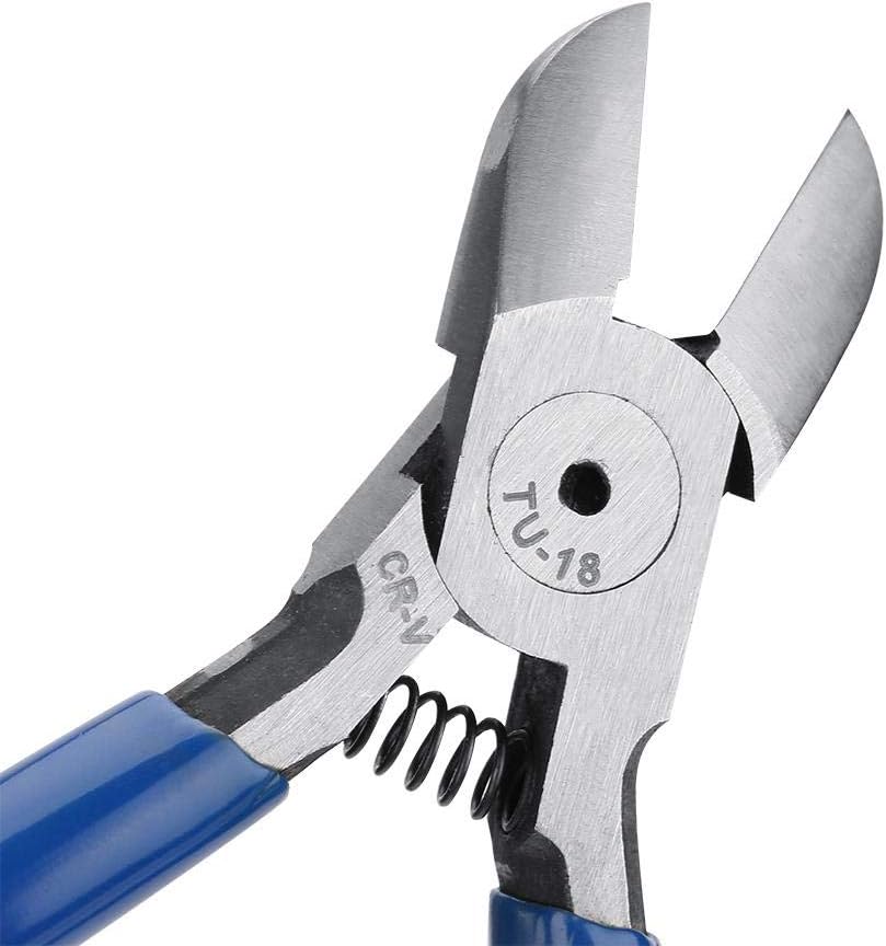 Diagonal Pliers, 5in Electronic Diagonal Pliers Cable Side Cutting Nippers Wire Cutter Tool TU-18 hand woodworking tools Cable Nippers