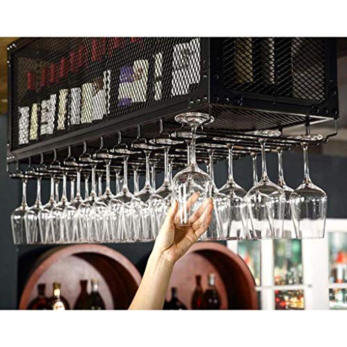 Casier à vin mural gain de place et étagère de plafond pour verres