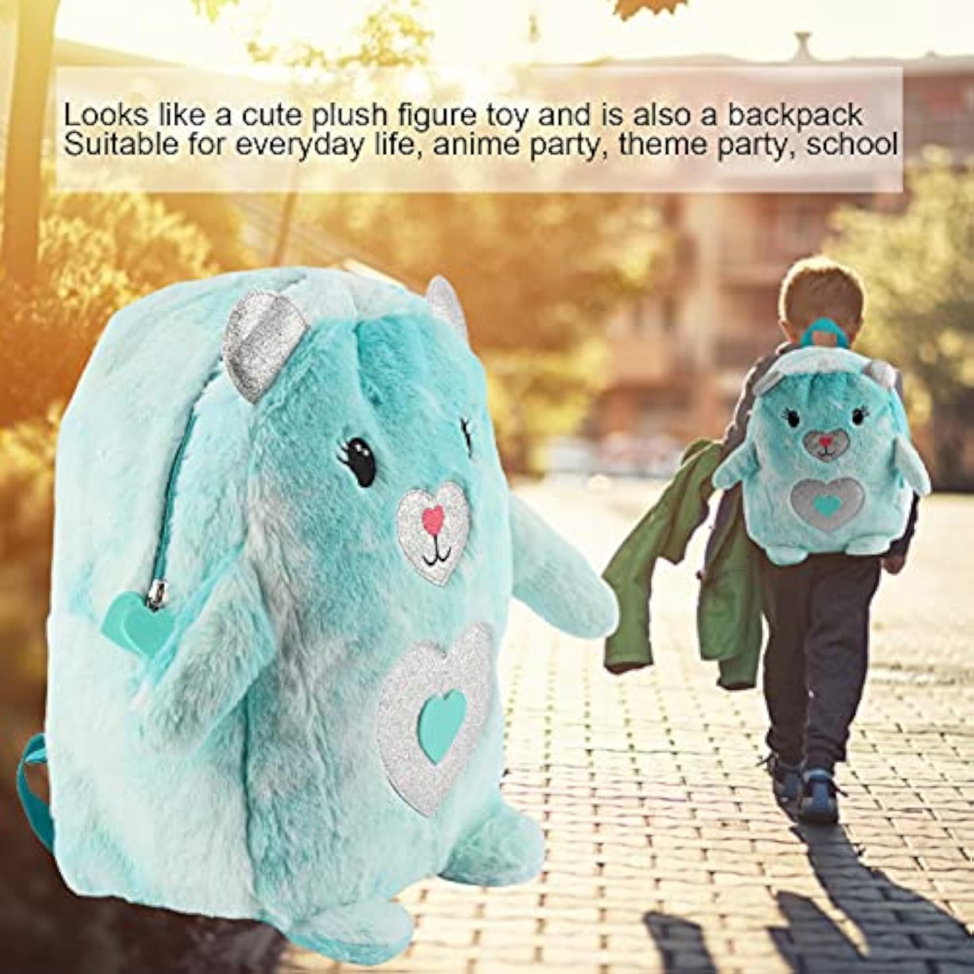 Cute Plush Figure School Backpack for Kids