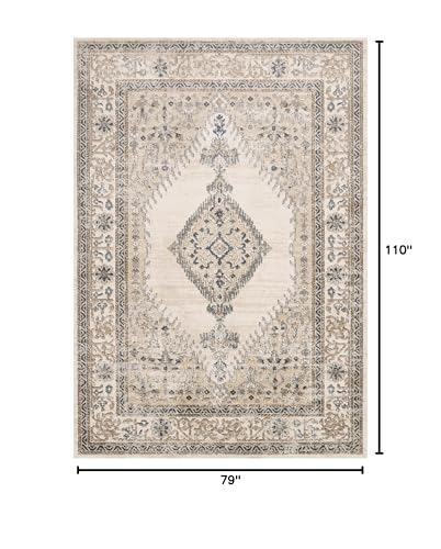 Tapete decorativo Loloi Teagan 6'7" x 9'2" Beige miniatura 2