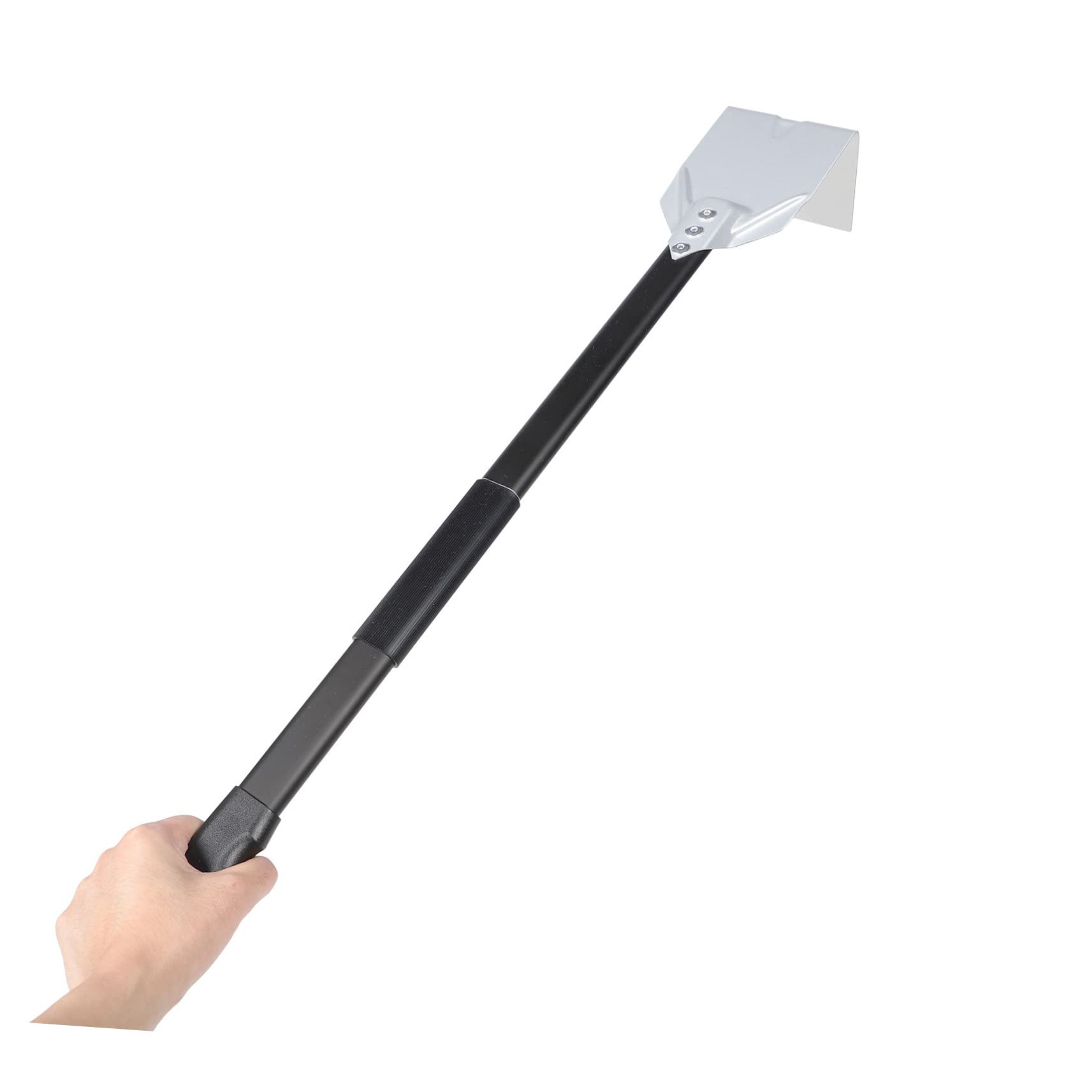 Raschiatore Stufa a Manico lungo Alluminio, Non Graffia Superficie | Impugnatura Ergonomica, Acciaio Inossidabile, per Barbecue, Cucina, Confezione da 1 Pezzo, Pulizia
