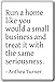 Exécuter une maison comme vous le feriez une petite entreprise an. - Anthea Turner cite aimant de réfrigérateur, blanc
