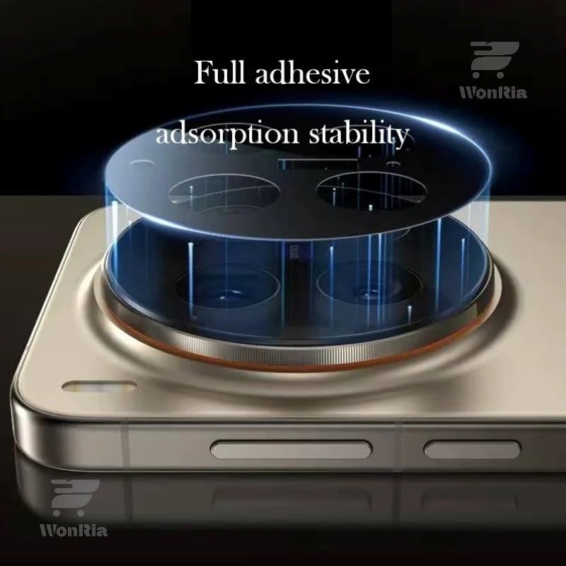 Image of WonRia Pack 1- Back Camera Lens Protector for Vivo X300 Pro 5G Camera Glass Protector Guard [3D Premium] - Black