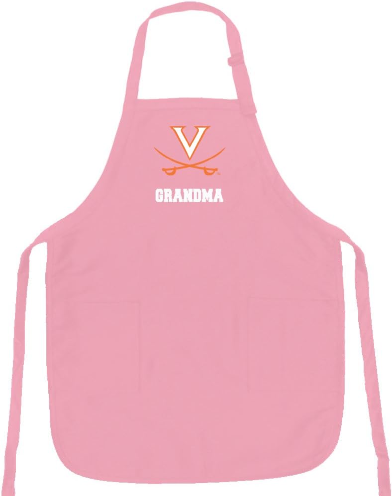 Broad Bay Pink UVA Grandma Apron Deluxe University of Virginia Grandma Aprons Made in The USA