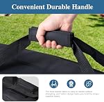 SUNCREAT Black Extra Large Hammock Storage Bag - 58''L x 9''W - Portable Steel Hammock Stand Carrying Bag with Zipper Closure