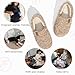 EverFoams Women’s Soft Curly Full Slippers Memory Foam Lightweight House Shoes Cozy Loafer with Polar Fleece Lining Khaki,9-10 US