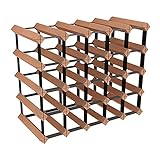 WLL-DP Wine Holder Wine Storage Shelf Beech Countertop Wine Rack, for Dining Room Kitchen Tabletop C