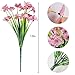 AmyHomie 20 Bundles Artificial Flowers for Outdoor Outside Spring Summer Decoration UV Resistant Faux Flowers No Fade Fake Plastic Plants Garden Porch Window Box Decorating (Pink)