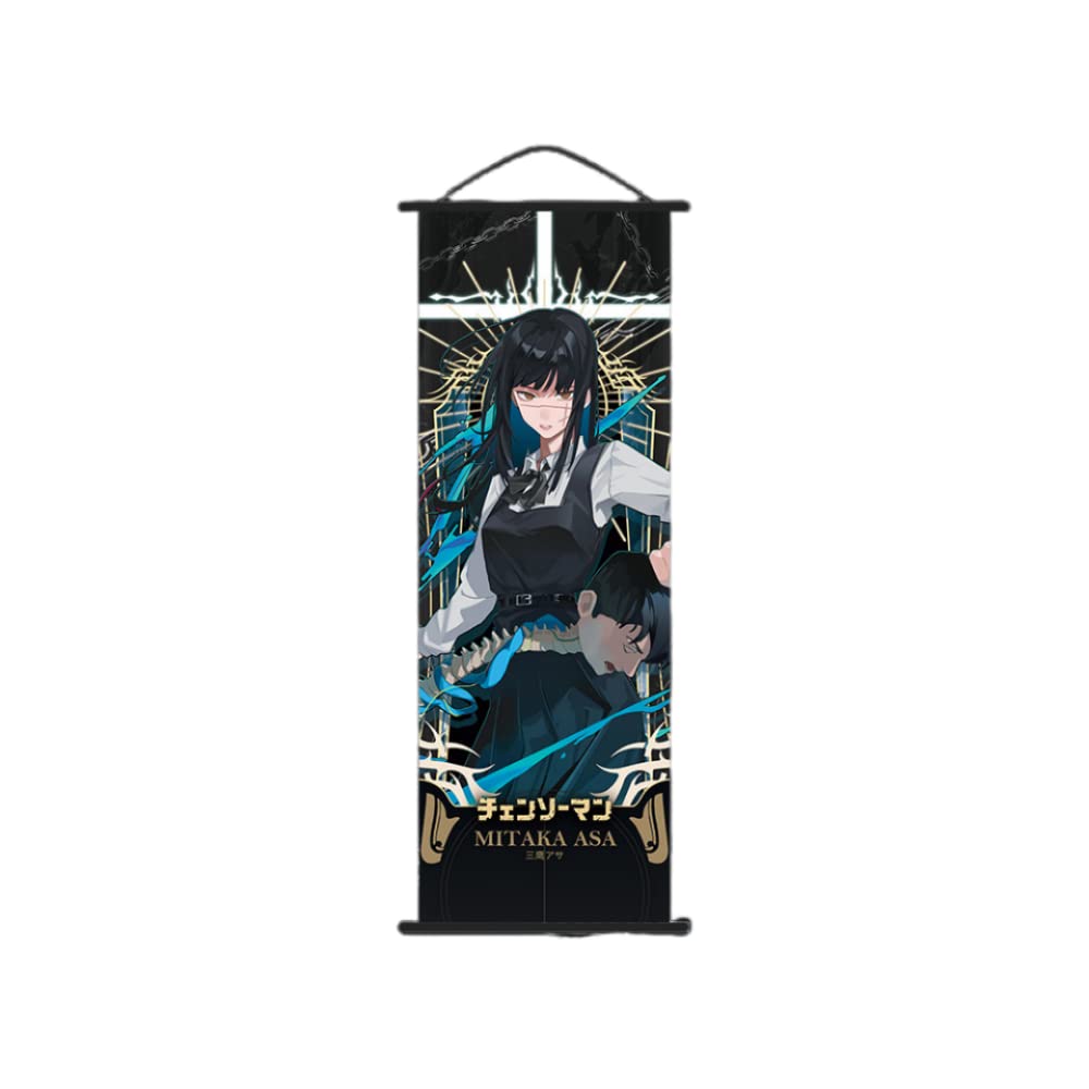 Poster In Tessuto Anime Chainsaw Man 25x75cm - Panno Muro A Rotolo Per Fan, Decorazione Cameretta E Soggiorno (Stile 5)