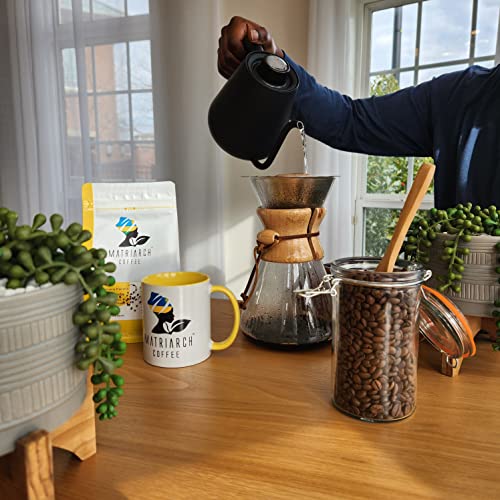 Matriarch Coffee - Washed Process - 12Oz - Complex, Bright Citric Acidity And Smooth (Rainforest Alliance Certified) (Fresh Medium Roast) (Fresh Medium Roast) #TOP2