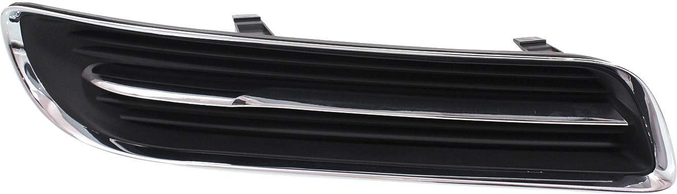 Evan Fischer Front Passenger Side Fog Light Cover Compatible with 2011-2014 Chrysler 300 Black and Chrome CH1039127