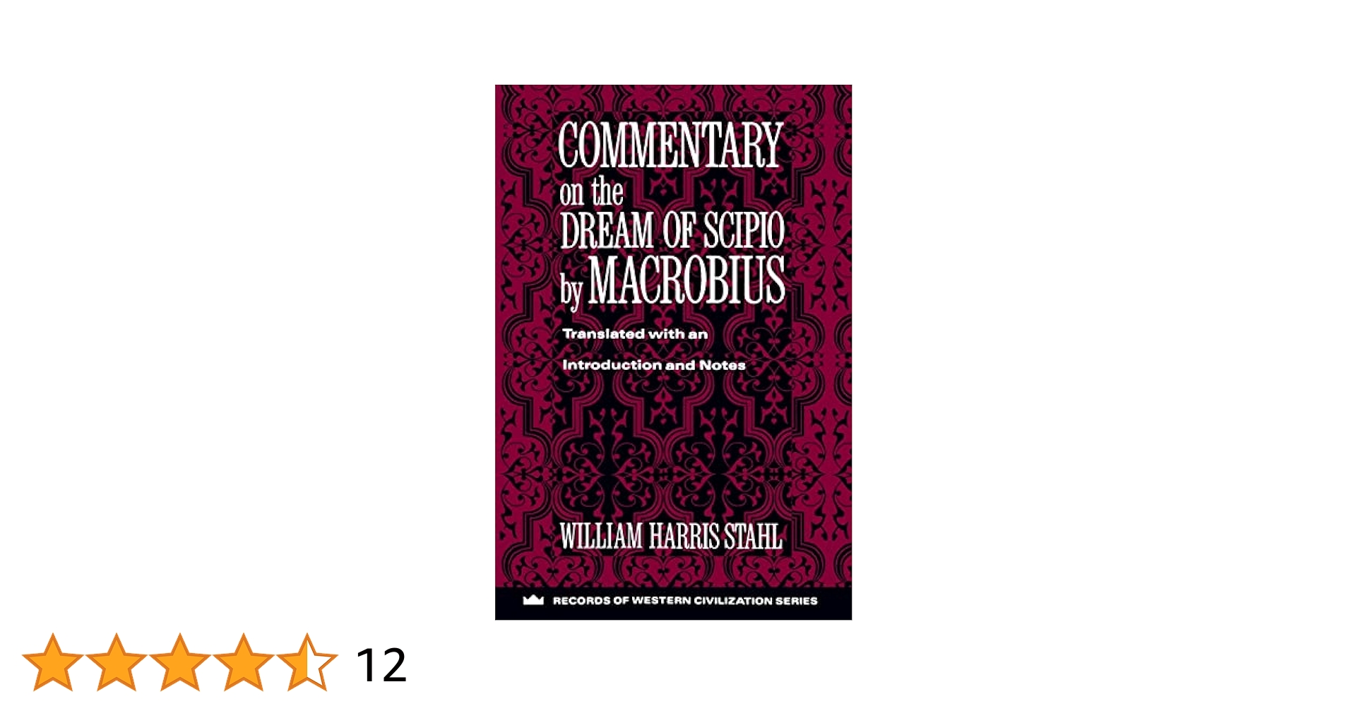 Commentary on the Dream of Scipio by Macrobius (Records of ... image