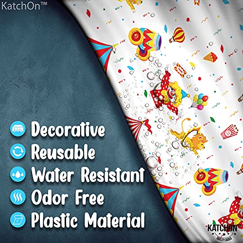 Katchon, Circus Tablecloth For Carnival Decorations - Pack Of 2 | Plastic Carnival Tablecloth | Carnival Theme Party Decorations | Reusable Carnival Theme Tablecloth, Circus Theme Party Decorations #TOP5