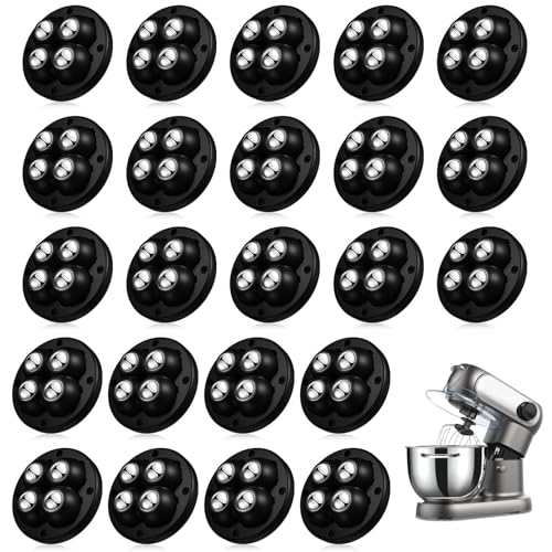 TRVL FIELDER Self Adhesive Caster Wheels Appliance Slider Rollers 24 Pcs