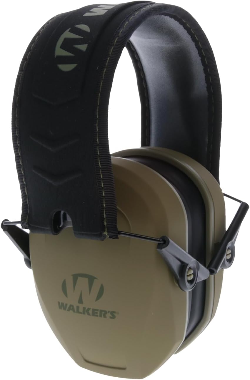 Walkers Razor Slim Low-Profile Compact Folding 27dB NRR Gun Range Shooting Hearing Protection Passive