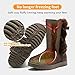 Winter Snow Boots for Women Mid Calf Warm Fur Lined Boots Slip on Fashion Bootie (8, Chocolate, numeric_8)