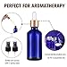 3Pcs Frasco Cuentagotas Cristal con Spray , 30ml Azul Botellas Goteros Cuentagotas...