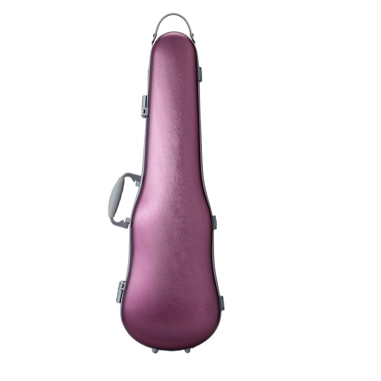 Geigenkasten Violinenkoffer 4/4-3/4 Größe verstellbar Verbund-PC-Material robust langlebig leicht mit Schlüsselschloss(Purple)