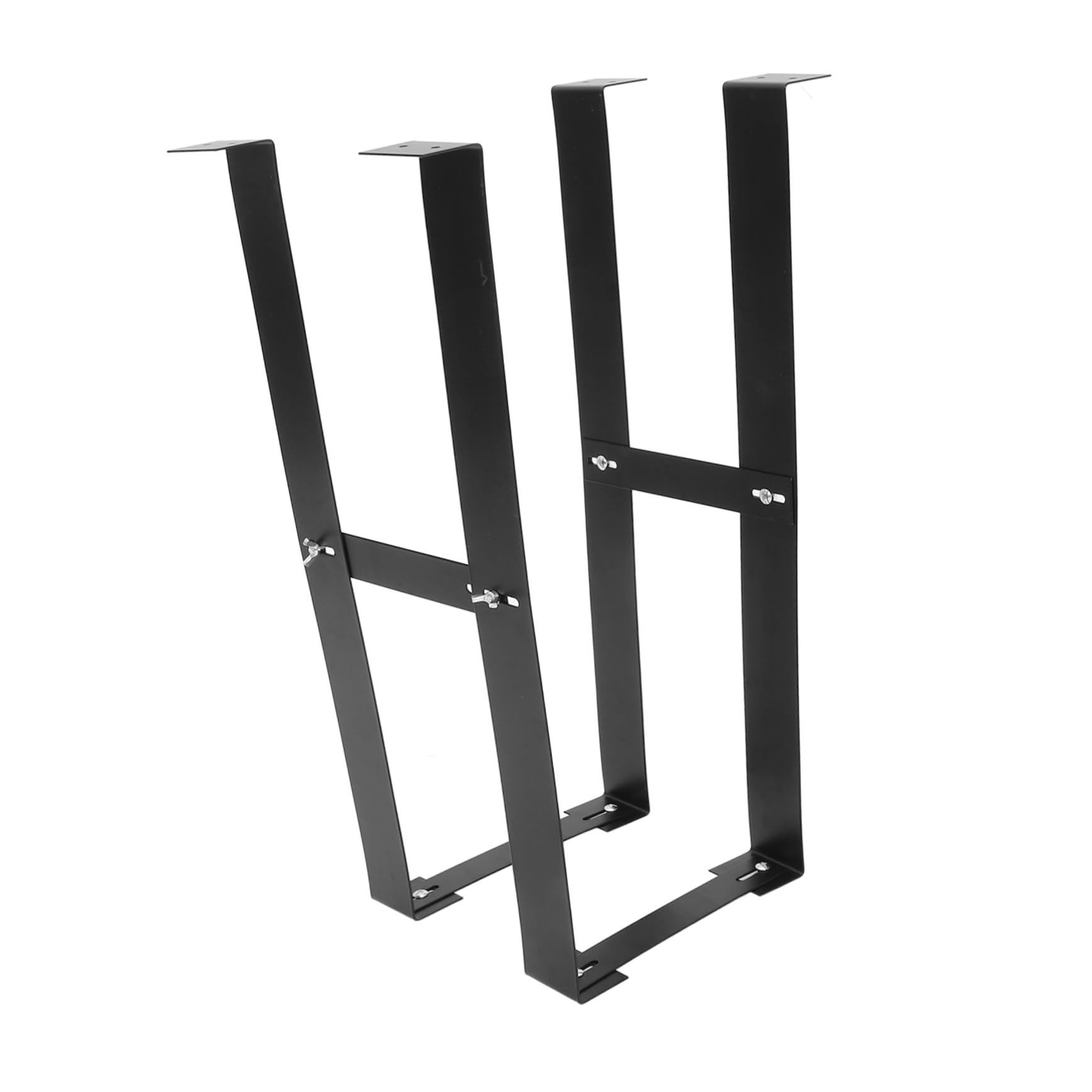Lurrose Computer Tower Bracket Mount Pc Mount for under Desk Black Pc Tower Accessories Carbon Steel Construction