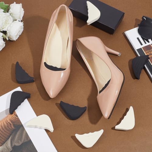 16 Pares de Relleno Ajustable para Dedos de Zapatos Negro y Beige miniatura 4