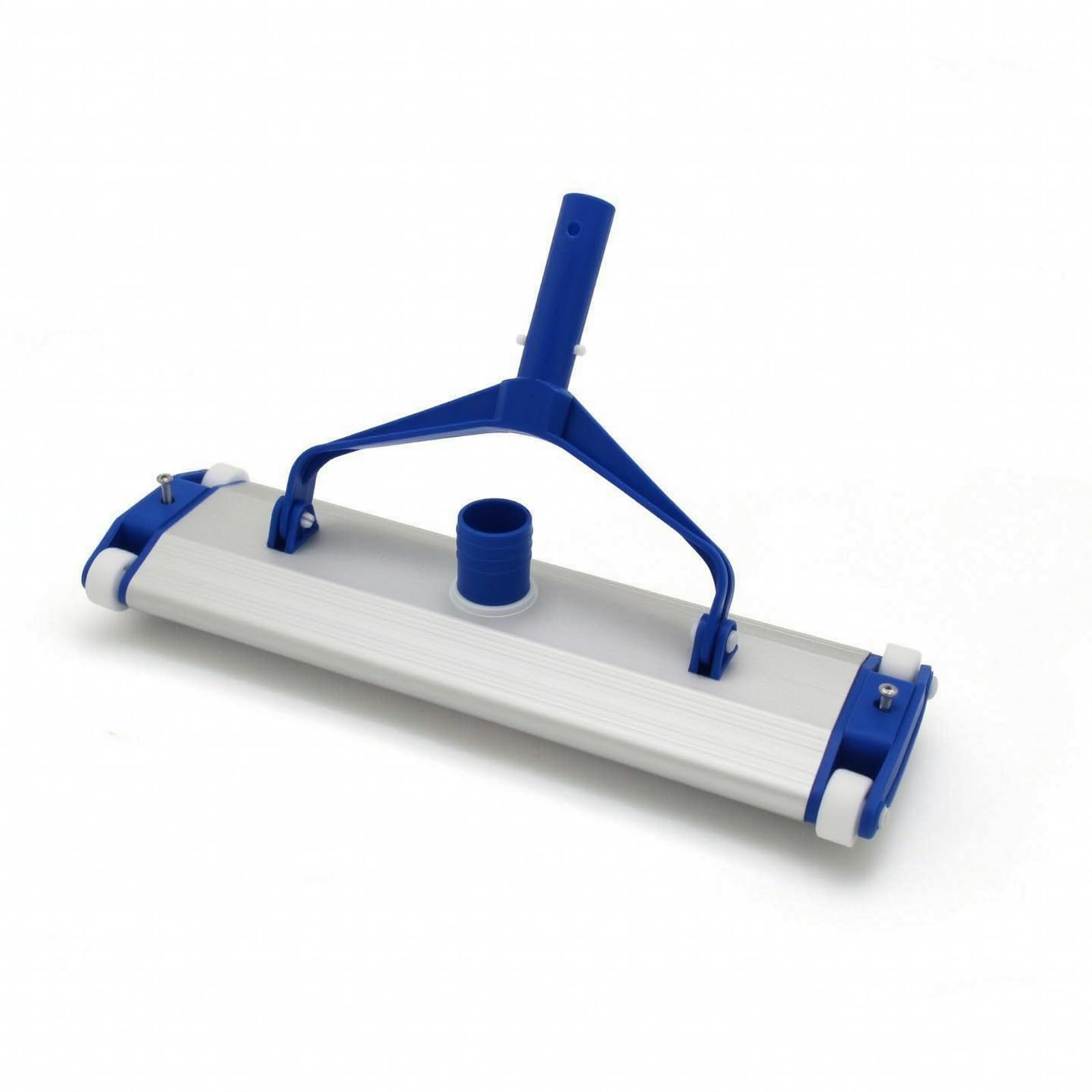 KESOTO Spazzola per Piscina in Alluminio Testa per Aspirazione Fondo Piscina Corpo in Alluminio Leggero Rulli Alle Estremità Impugnatura Ergonomica Aggancio