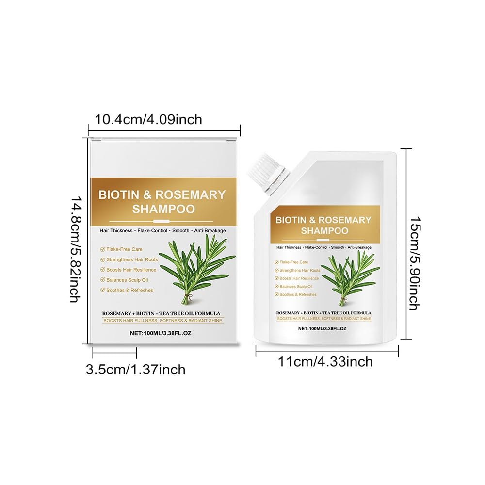 Shampoo volumizzante rinfrescante for capelli, detergente delicato for capelli lisci e resistenti(2PCS)