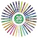 U.S. Art Supply Jumbo Twist Crayons for Toddlers Kids - Silky, Washable Gel Set of 36 Colors - Non Toxic Twist Up Easy Glide - Bright, Bendable, Blendable, Adult Coloring Books, Art Crafts