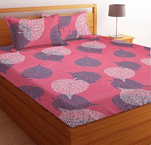 Image of HOMEKART Prime+ Combo Pack of 4 Double Bedsheets with 8 Pillow Covers|120 TC Soft Brushed Microfiber -Long Lasting & Wrinkle Free - 220 x 218 Cm Or 7ftx7ft, Beige Green & Blue