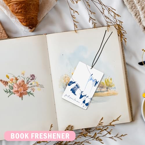 Image of Blue Western Preppy Beach Car Air Freshener 4Pcs, Tropical Coastal Cowgirl Beach Seashell Air Freshener for Car Interior Closet Drawer Books, Ocean Beachy Car Mirror Decor Hanging
