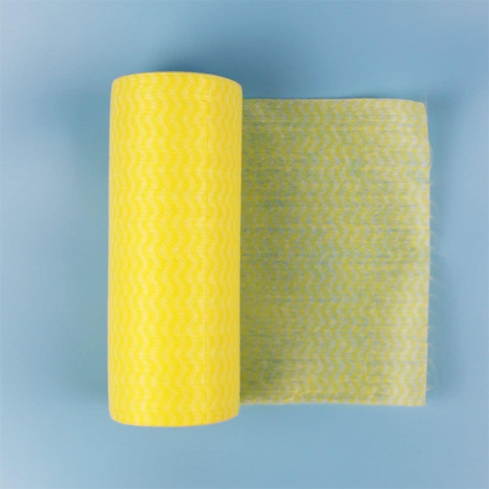 Paño de cocina superabsorbente, rollos de tela no tejida reutilizables, trapos de limpieza sin pelusas, ideal para estropajos y uso en la cocina