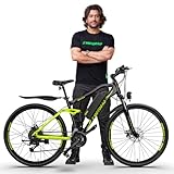 EMotorad EMX+ Mountain Electric Cycle | 13Ah Removable Battery, Colour LCD Display, Dual Suspension, 5 Levels Pedal Assist, Shimano Altus Gears 21 Speed, 27.5� Wheel Size, 250W BLDC Motor (Neon)