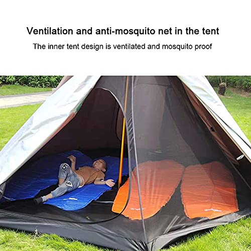 Carpa tipi para camping con orificio para estufa verde 430x260cm miniatura 4