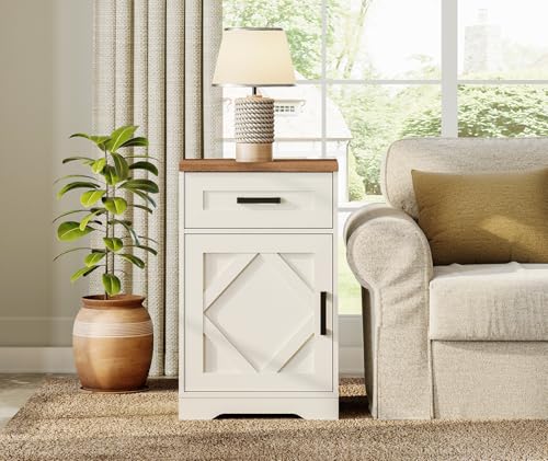 Image of WAMPAT 32-inch Tall Farmhouse End Table Set of 2