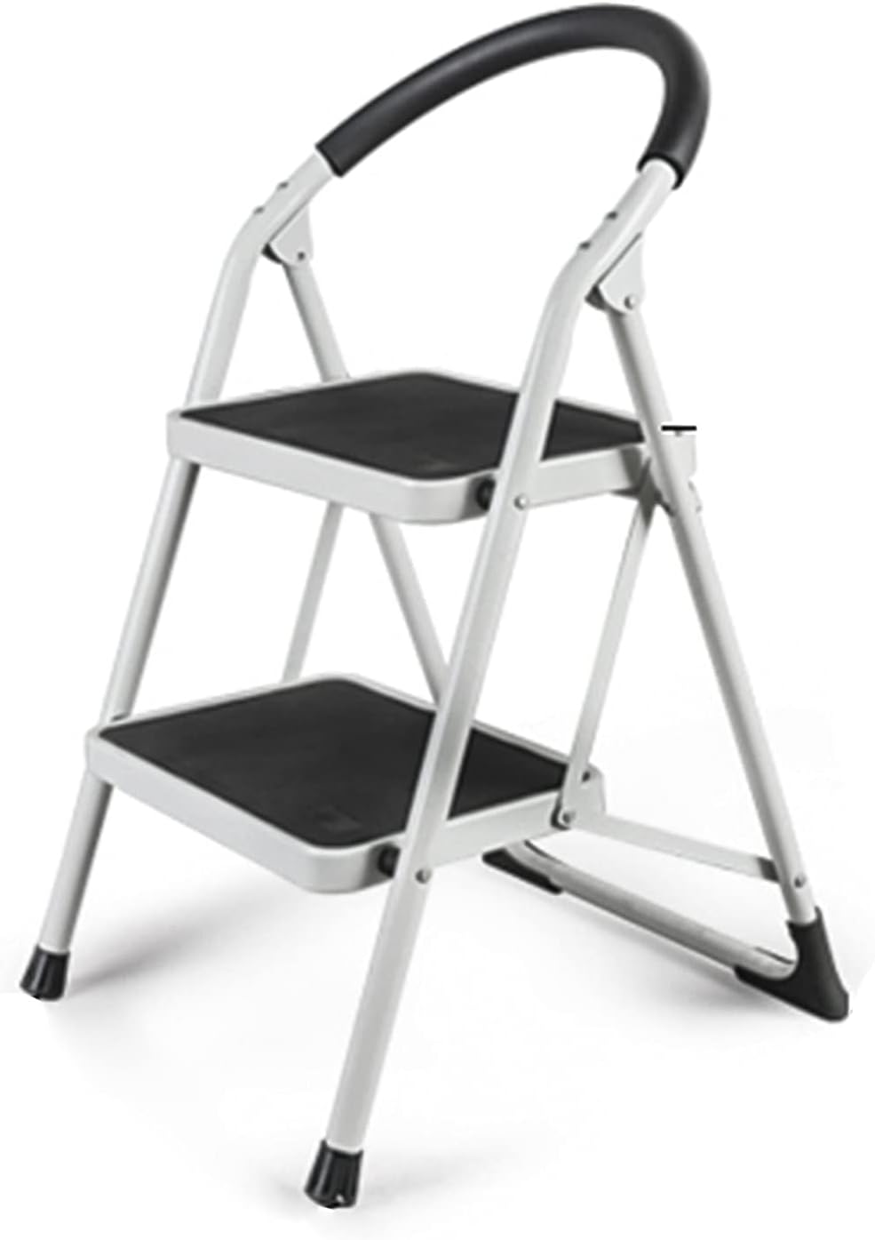 Lightweight Portable Ladder Stool Step Ladder with Thickened Sponge Armrest Multi-Use Flower Stand Ladder for Household, Kitchen, Office, Garden, 330-pound/150KG Capacity