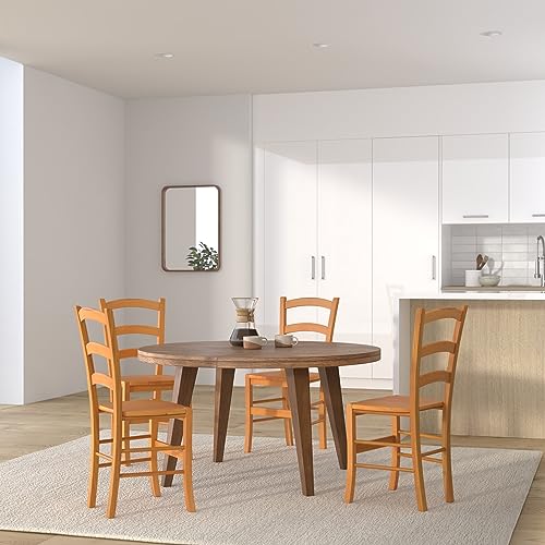 Miniatura 2 de T M C S Tommychairs - Set 4 Sillas Venice Para Cocina Y Comedor, Estructura En Madera De Haya Color Miel Y Asiento En Madera