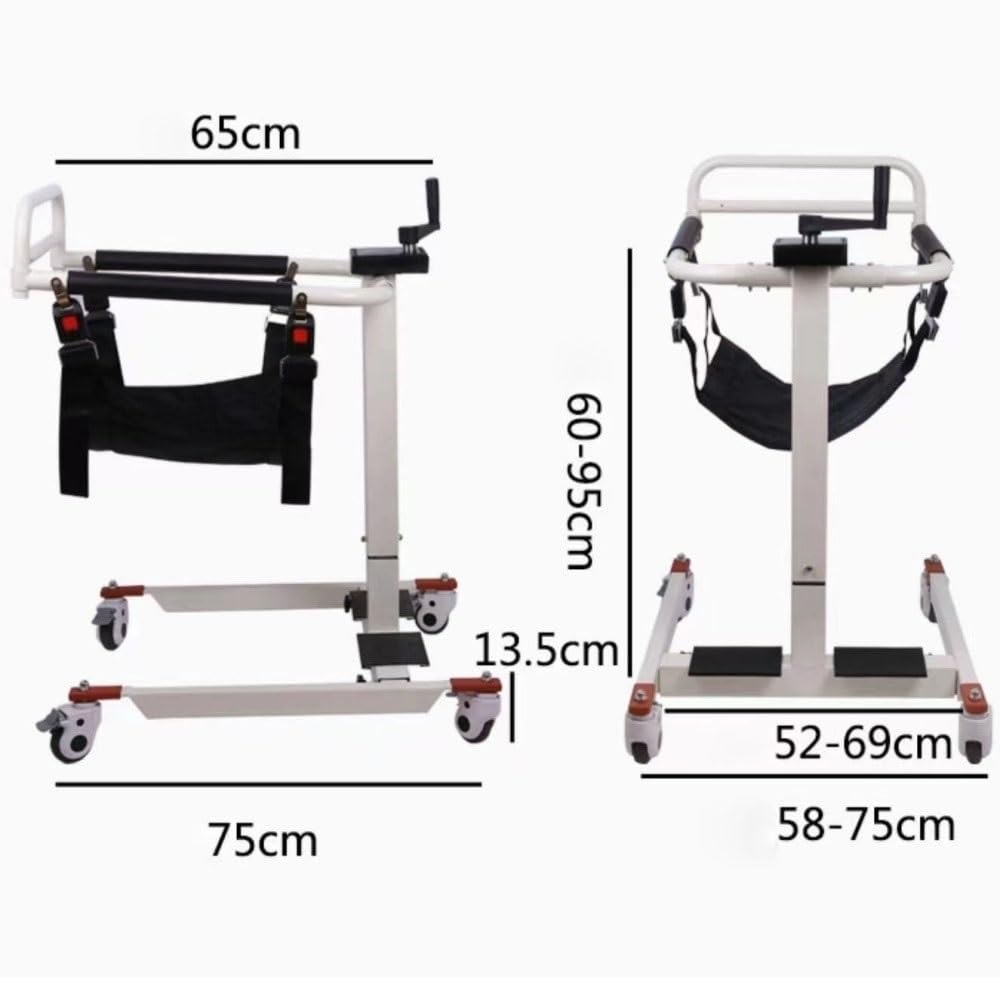deambulatore Trasloco for Anziani Costretti a Letto, trasloco for disabili, Ascensore Multifunzionale, Sedia for sedersi, Toilette, Bagno ausili per la deambulazione per Anziani