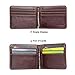 IDEAWIN Bifold Front Pocket Leather Wallet Spring Money Clip RFID Blocking
