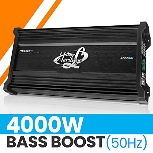 Lanzar 6-Channel Car Audio Amplifier - Wireless Bluetooth Audio Interface, 2 Ohm Stereo Stable With High Pass And Low Pass Filter Controls, Bridgeable At 4 Ohms, Bass Boost Circuit Htg669Bt #TOP3